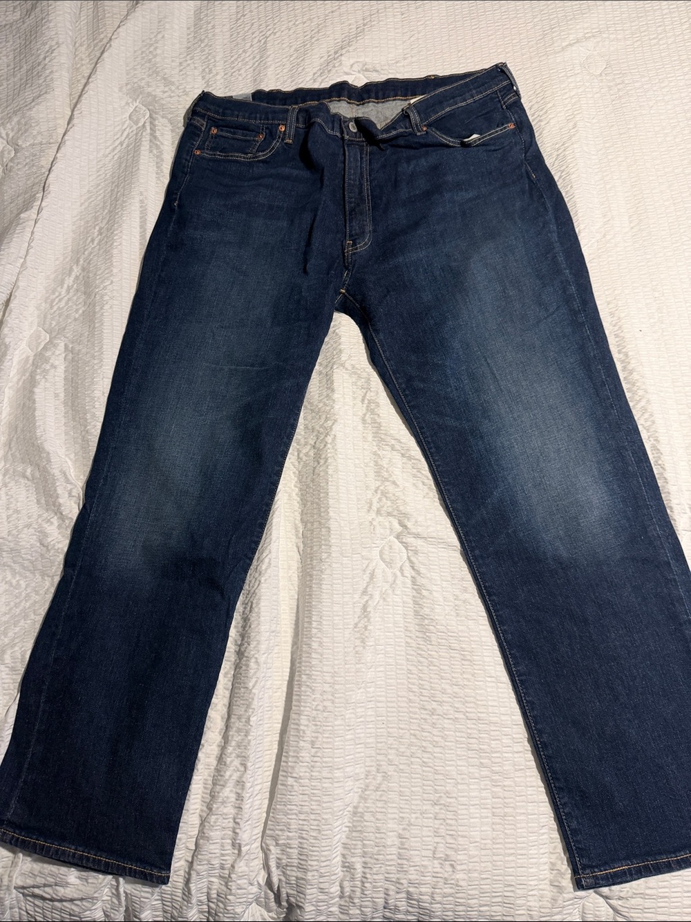 Men's Straight Jeans in Deep Indigo